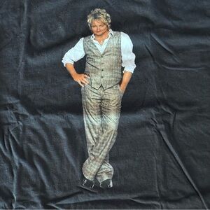 Rod Stewart 2007 concert tour band T-shirt ROCKIN' IN THE ROUND black 2XL